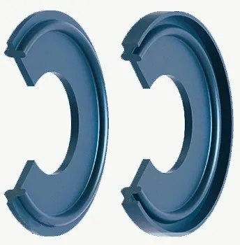 4" Triclover Seal Blue Metal Detectable FKM  Lipped